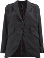 Geoffrey B. Small Pinstripe Blazer - Grey