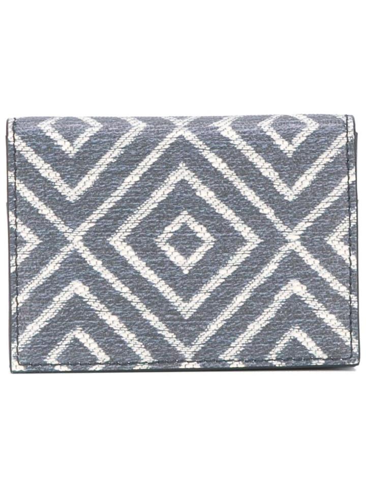 Salvatore Ferragamo Chevron Bi-fold Cardholder - Blue