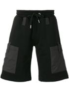 Les Hommes - Side Patch Pockets Sweatshorts - Men - Cotton - M, Black, Cotton