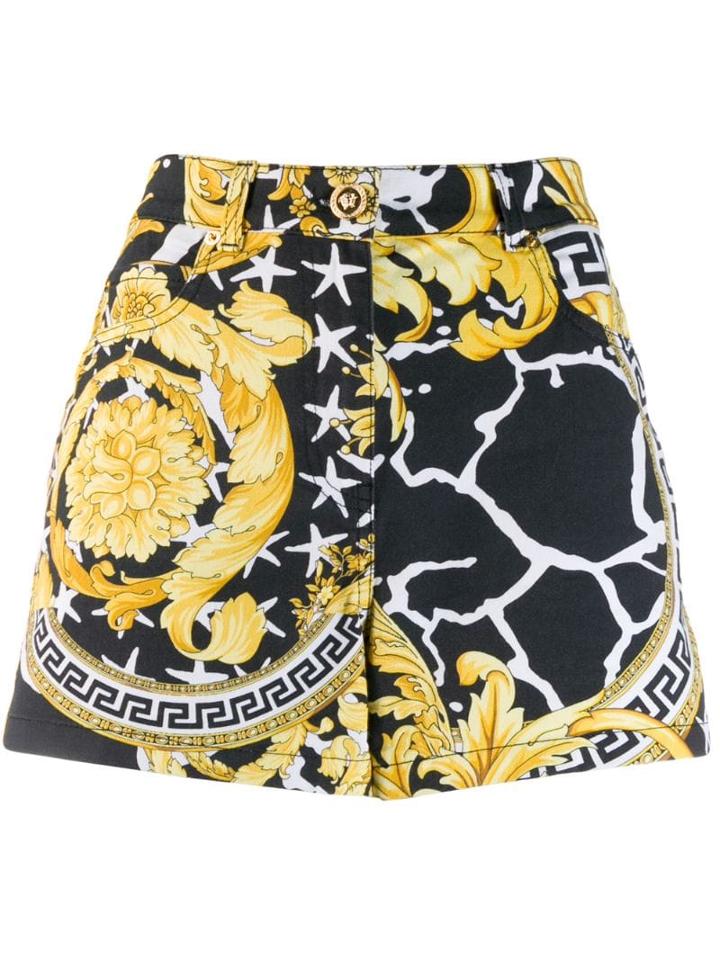 Versace Savage Barocco Shorts - Black