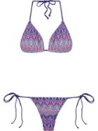 Brigitte Tricot Bikini Set, Women's, Size: P, Pink/purple, Polyester