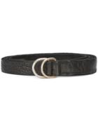 Guidi D-ring Textured Belt - Black