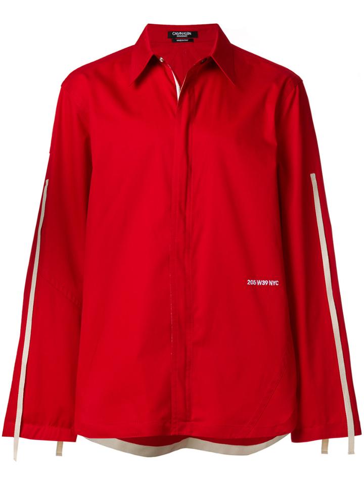 Calvin Klein 205w39nyc Taping Coach Jacket - Red