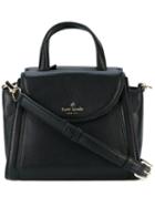 Kate Spade - Logo Stamp Flap Tote - Women - Leather - One Size, Black, Leather