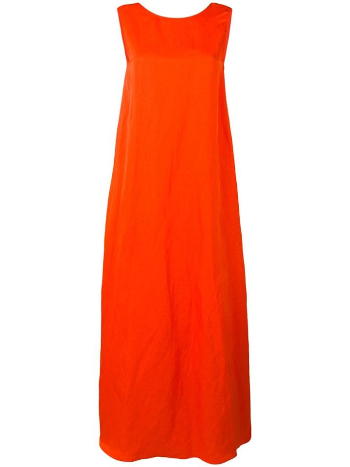 Jil Sander A-line Maxi Dress - Orange