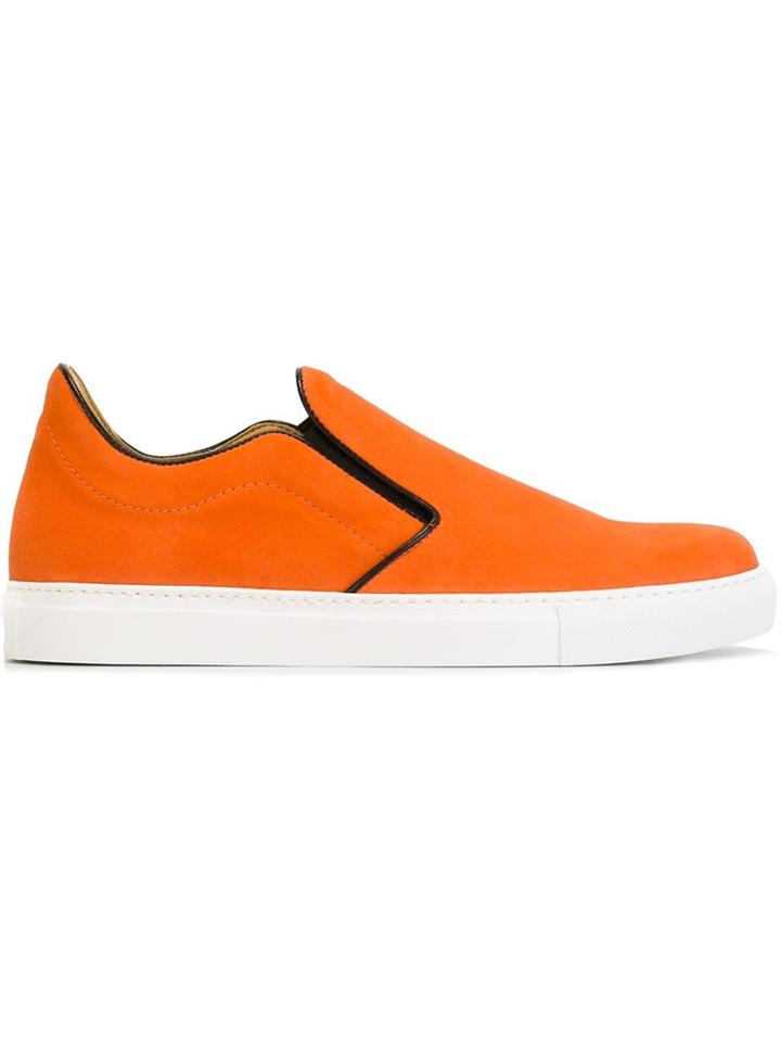 Mr. Hare Llewelyn Slip-on Sneakers, Men's, Size: 9, Yellow/orange, Suede/leather/rubber