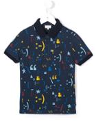 Paul Smith Junior Symbols Print Polo Shirt