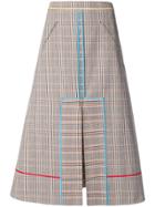 Sonia Rykiel Colour Blocked A-line Skirt - Brown