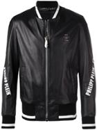 Philipp Plein Tm Bomber Jacket - Black