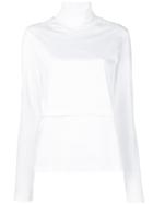 Nehera Roll-neck Layered Sweater - White