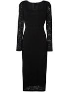 Twin-set Lace Dress, Women's, Size: Medium, Black, Cotton/polyamide/viscose/polyester