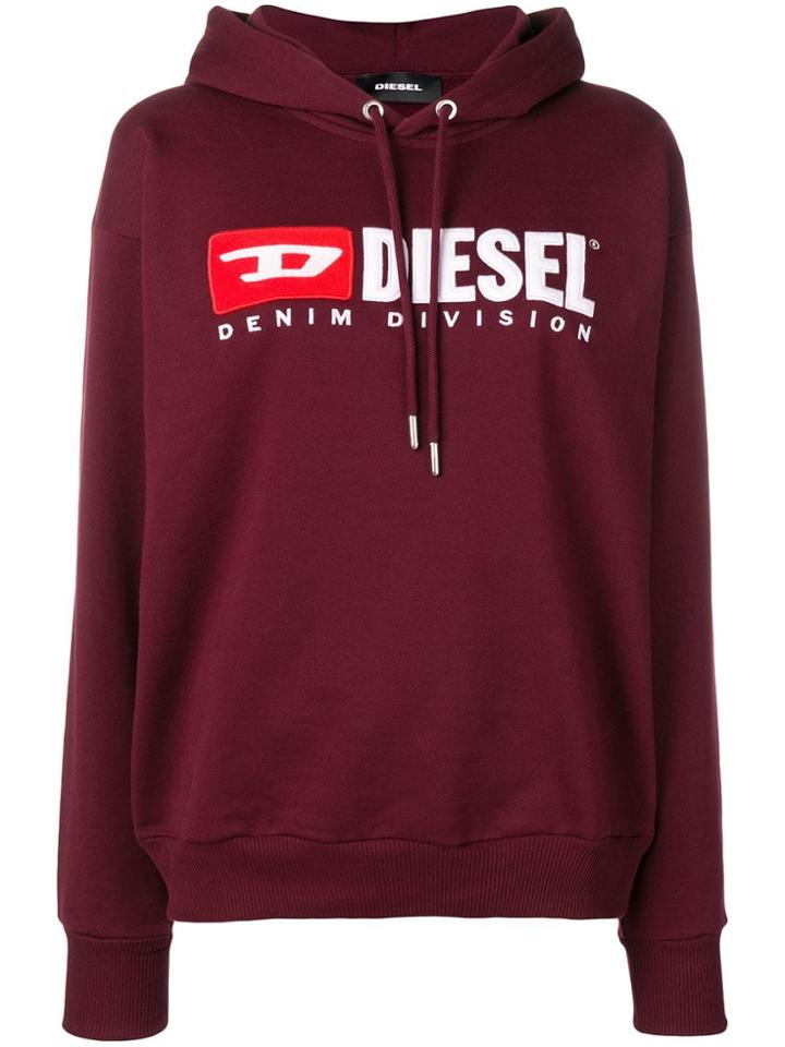 Diesel F-division-fl Hoodie - Red