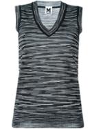 M Missoni Melange V-neck Gilet, Women's, Size: 44, Black, Viscose/virgin Wool