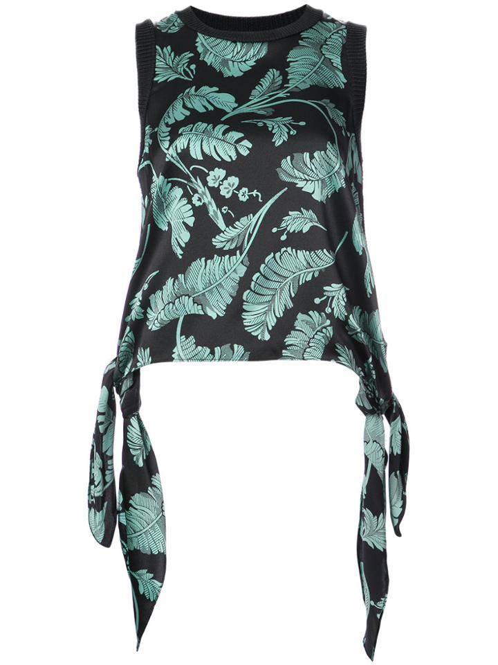 Cinq A Sept Palm Yvonne Top - Black
