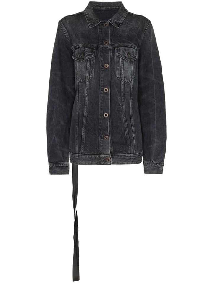 Unravel Project Stonewash Denim Jacket - Black