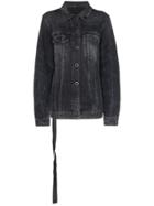 Unravel Project Stonewash Denim Jacket - Black