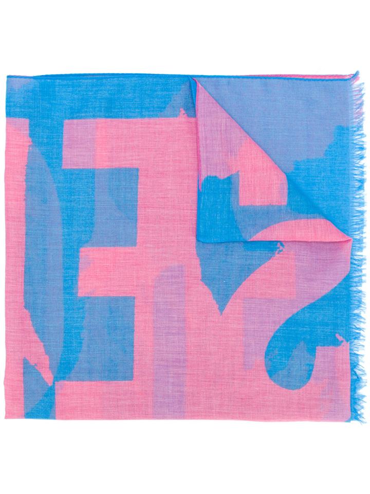Diesel Printed Style Scarf - Multicolour