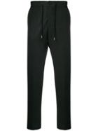 Berwich Drawstring Straight-leg Trousers - Black