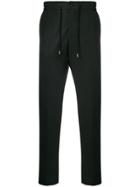 Berwich Drawstring Straight-leg Trousers - Black