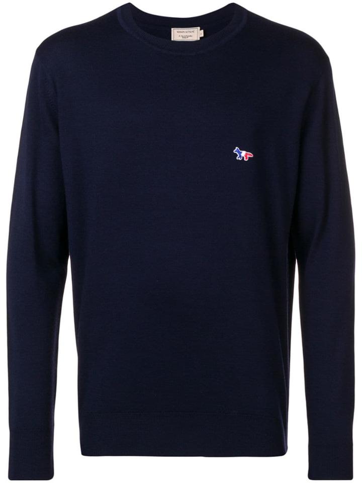 Maison Kitsuné Logo Jumper - Blue