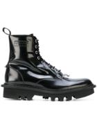 Neil Barrett Pierced Lace-up Boots - Black