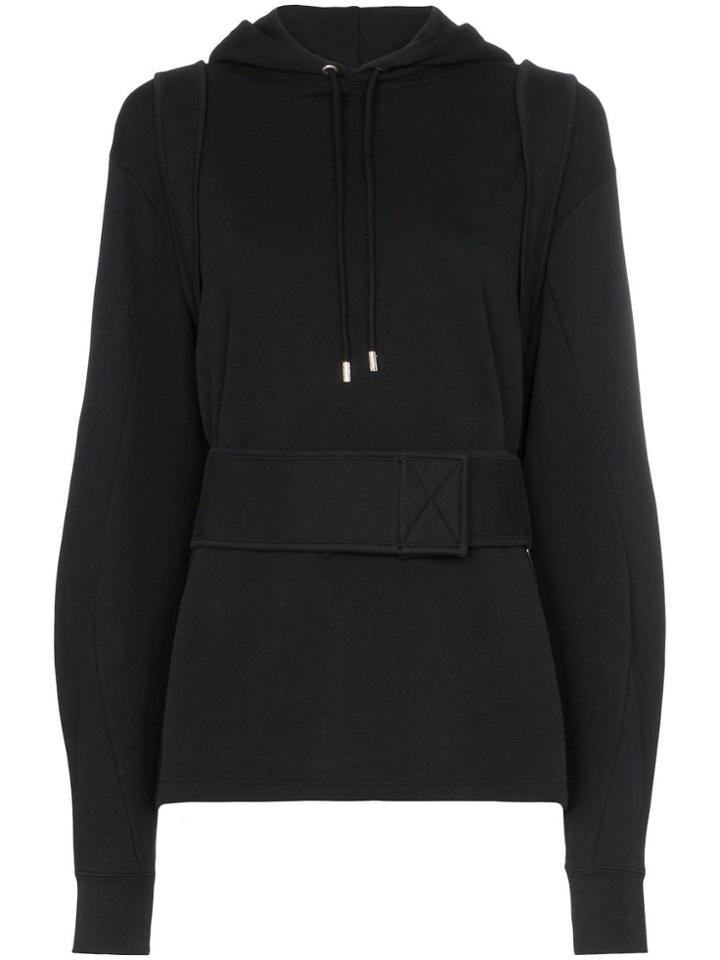 Gmbh Harness Detail Hoodie - Black