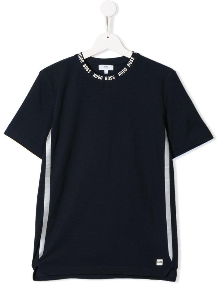 Boss Hugo Boss Teen Side Stripes T-shirt - Blue