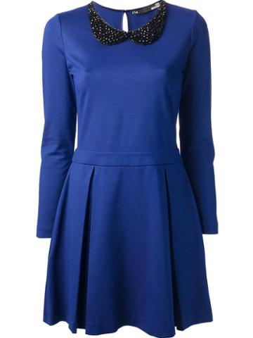 Love Moschino Beaded Collar Dress