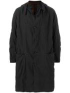 Ziggy Chen Oversized Hooded Coat - Black
