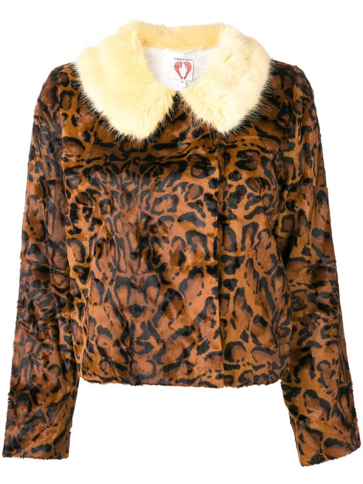 Shrimps Leopard Faux-fur Jacket - Brown