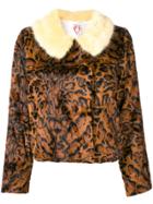Shrimps Leopard Faux-fur Jacket - Brown
