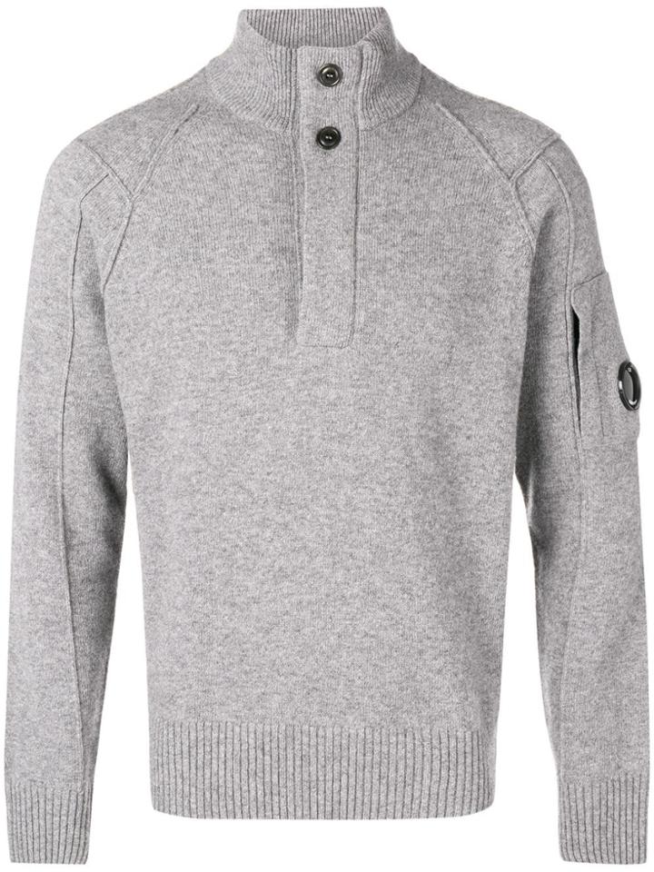 Cp Company Turtle Neck Jumper - Grey