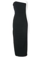 Sally Lapointe Asymmetric Panelled Dress - Black