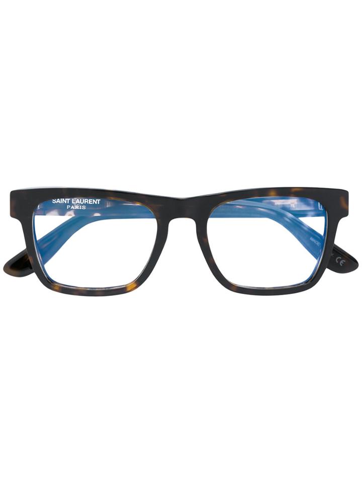 Saint Laurent Eyewear Slm12 002 Glasses - Brown