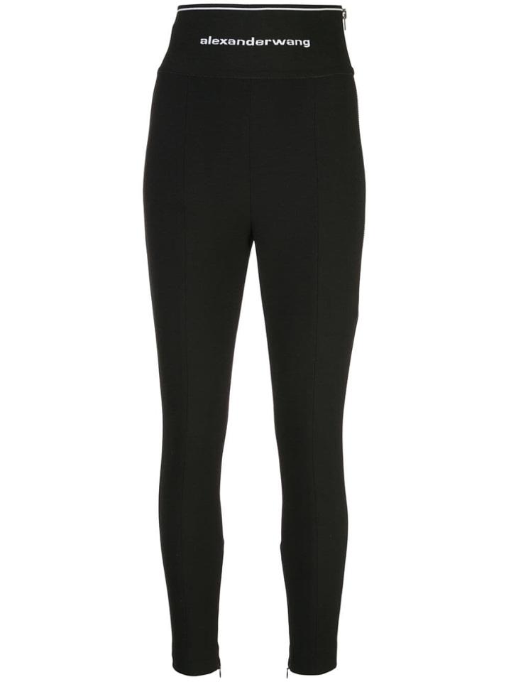 Alexander Wang Logo Leggings - Black