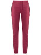 Reinaldo Lourenço - Skinny Trousers - Women - Cotton - 40, Red, Cotton