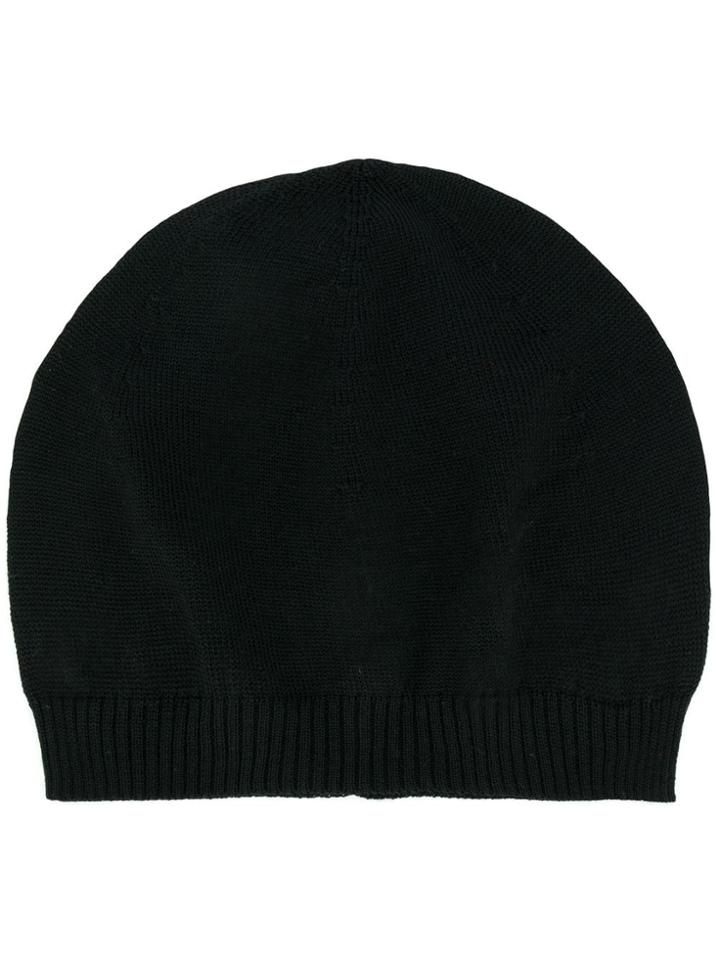 Rick Owens Small Beanie Hat - Black