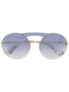 Prada Eyewear Oversized Frameless Sunglasses - Neutrals