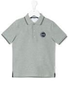 Boss Kids - Logo Patch Polo Shirt - Kids - Cotton - 8 Yrs, Grey