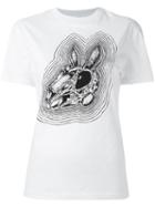 Mcq Alexander Mcqueen Bunny Print T-shirt, Women's, Size: Small, White, Cotton