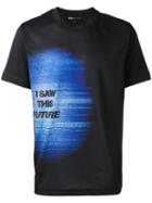Y-3 'i Saw This Future' Print T-shirt, Men's, Size: Large, Black, Cotton/polyester