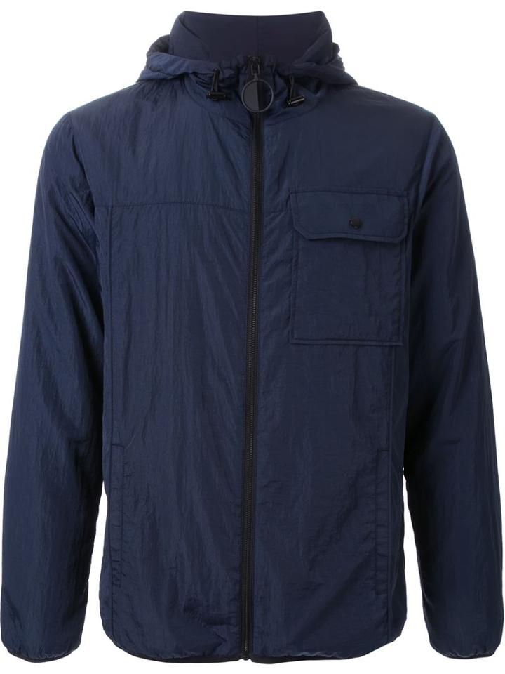 T By Alexander Wang Hooded Jacket, Men's, Size: Xs, Blue, Nylon