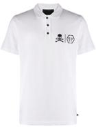 Philipp Plein Logo Polo Shirt - White