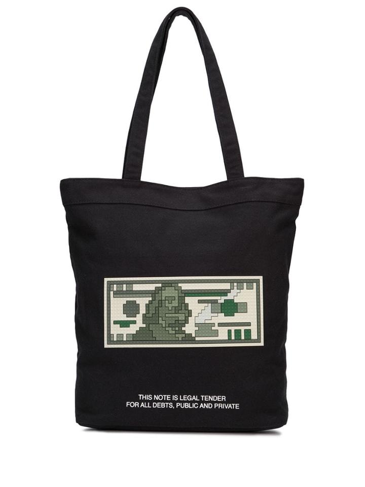 Mostly Heard Rarely Seen 8-bit Graphic Tote Bag - Black
