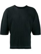 Issey Miyake Ribbed T-shirt - Black