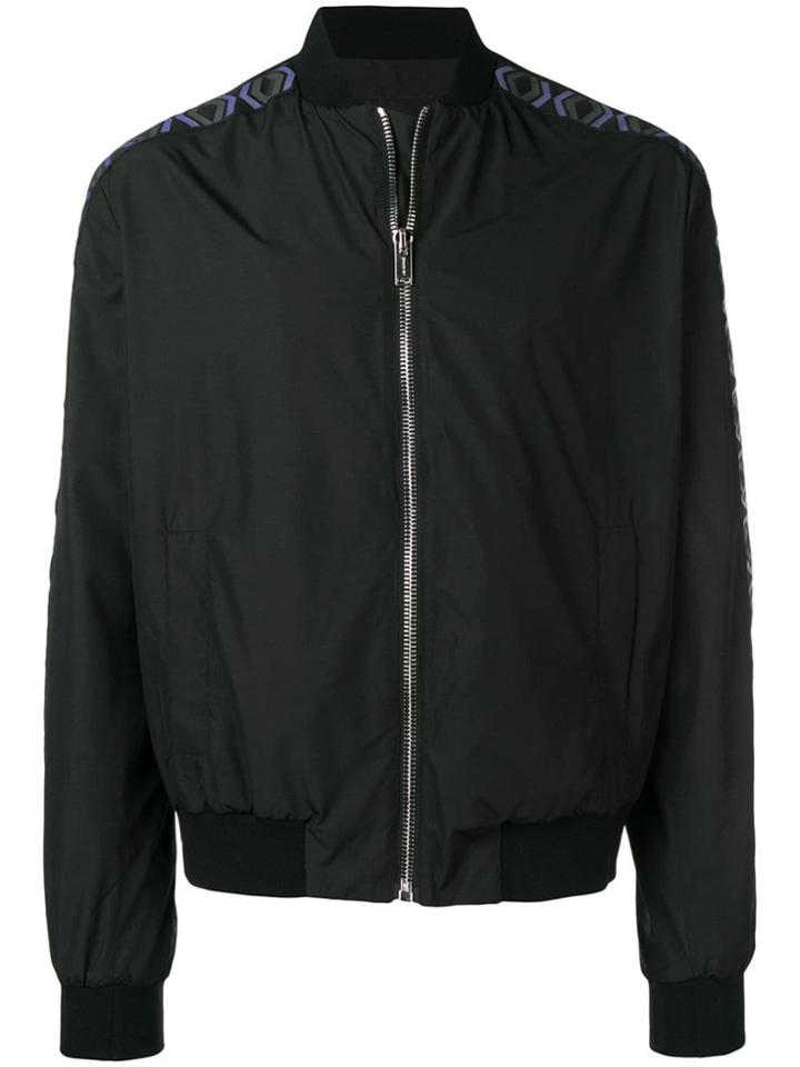 Les Hommes Urban Printed Jacket - Black