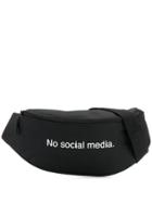 F.a.m.t. 'no Social Media' Belt Bag - Black