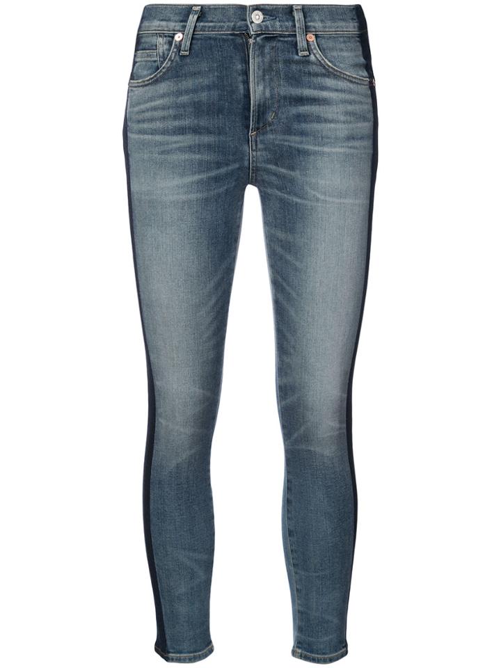 Citizens Of Humanity Jeans With Vertical Stripes - Blue