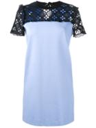 Miu Miu Macramé Lace Top Dress, Women's, Size: Large, Blue, Silk/cotton/polyamide/viscose