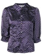 Comme Des Garçons Comme Des Garçons Polka Dot Print Shirt - Blue